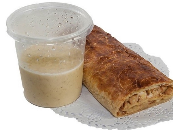 ApfelStrudel met Vanille Saus